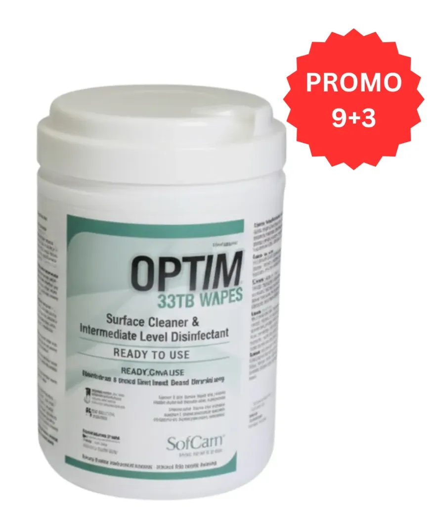 SciCan- Optim 33TB, Disinfectant Wipes, Unscented, 160/Pk, SCI33W12