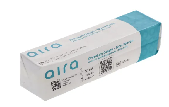 Premium Non-Woven Gauzes, Non-Sterile, 4-Ply, 2" x 2", 5000/Pk, 100235