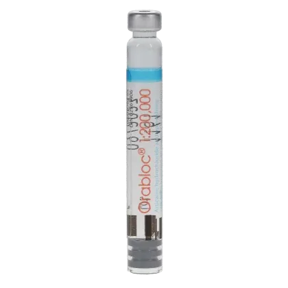 Orabloc Articaine HCl 4%, with Epinephrine, 1:200,000, 1.7 ml, Blue, 50/Pk, 2101052