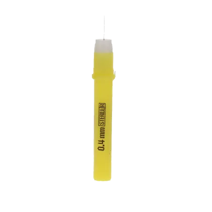 Monoject Needles, Plastic Hub, Ga 27, Long, Yellow, 100/Pk, 400058