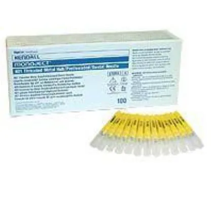 Monoject Needles, Plastic Hub, Ga 25, Short, Red, 100/Pk, 400041