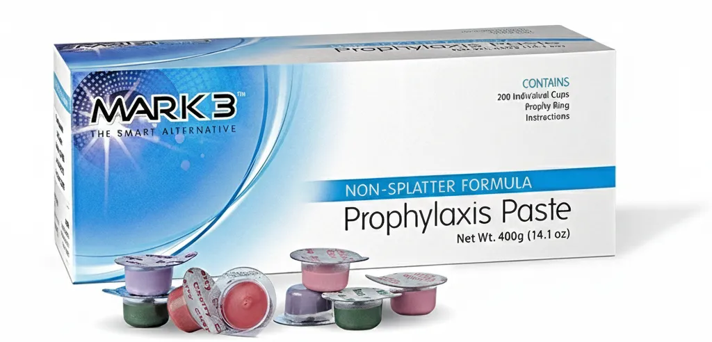 MARK3-Prophy Paste- (Mint, cherry,or bbgum)-200/Pk (Coarse, Mint)