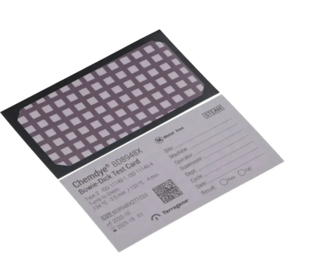 Terragene-Bowie Dick Kit Card Refill -120 Cards, BD8948X