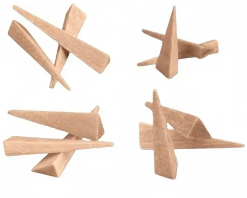 HSB-Wizard Type Wood Wedges, Large, 500/Box, 101249