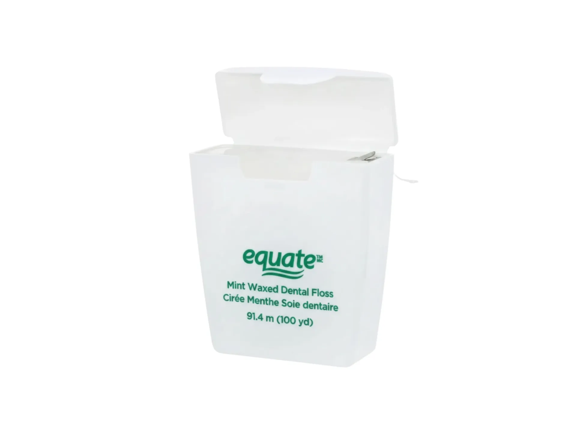 Equate Mint Waxed Dental Floss, 91.4 m-627735271477