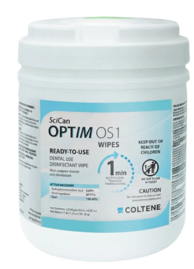 SciCan- OPTIM OS1, Wipes, 6" x 7", Large, 160/Pk, OS1CA-W12