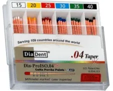 Diadent-Gutta Percha, MM, Dia-ProISO GT .04 #45, 60/Pk, ML114-609
