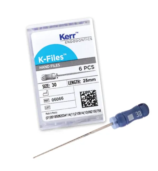 Kerr-K-File, Stainless Steel, 25 mm, # 30, Blue, 6/Pk, 06066