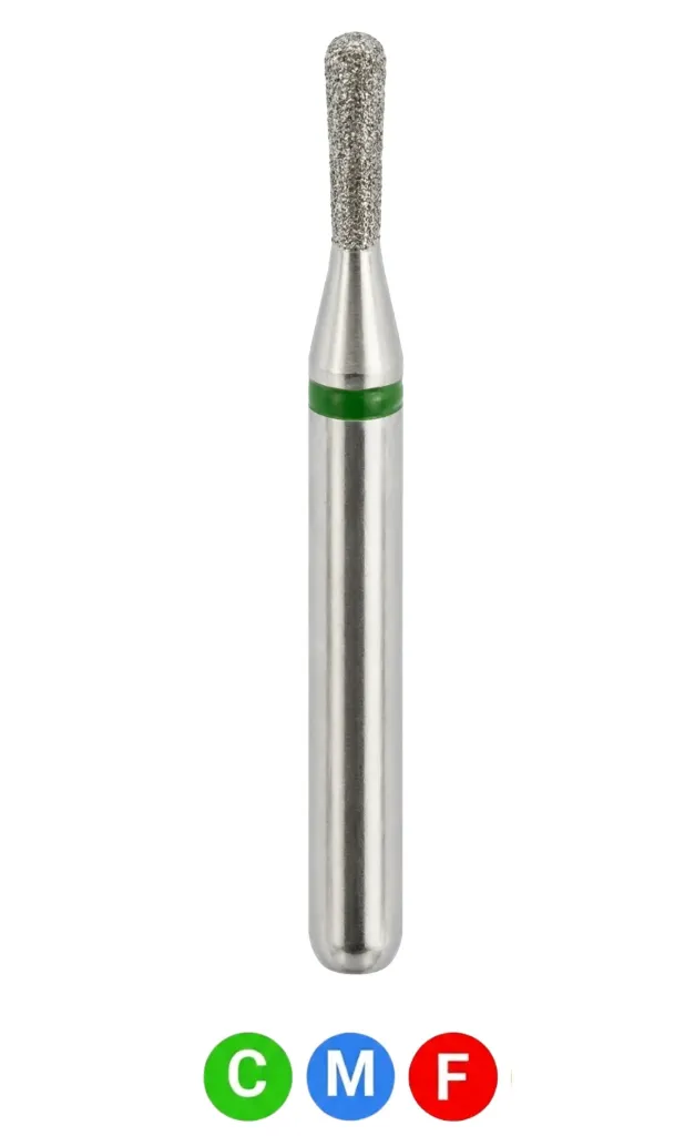 [C12SSSC] Crosstech-Diamond Burs, FG, Pear, Coarse, Green, 1.0 mm, 830L-010C, 5/Pk, C12SSSC
