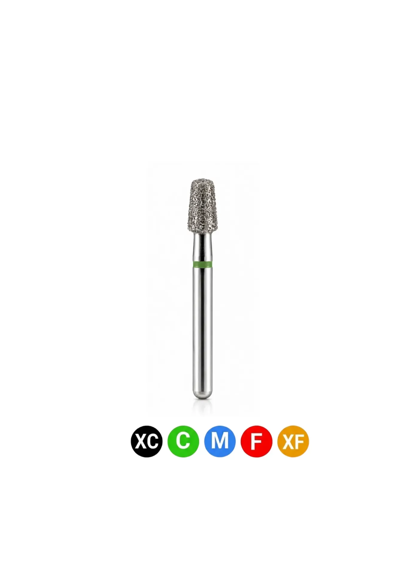 [A16RLLP] Crosstech-Diamond Burs, FG, Modified Flat End Taper, Extra Fine, Yellow, 2.5 mm, 845KR-025XF, 5/Pk, A16RLLP