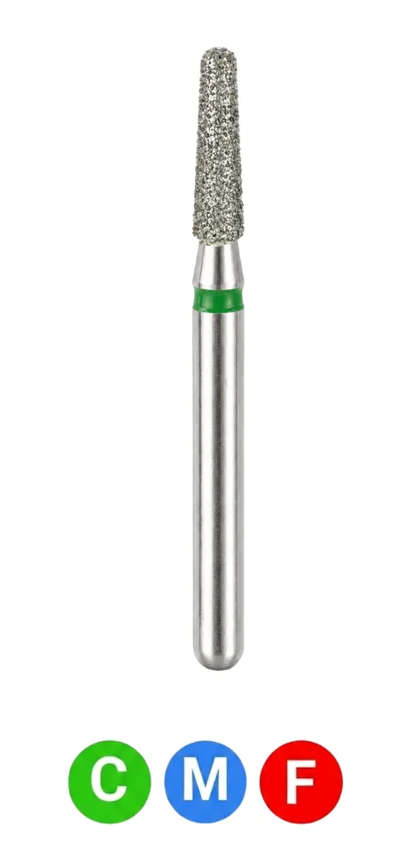 [A16RF] Crosstech-Diamond Burs, FG, Modified Flat End Taper, Fine, Red, 1.6 mm, 846KR-016F, 5/Pk, A16RF