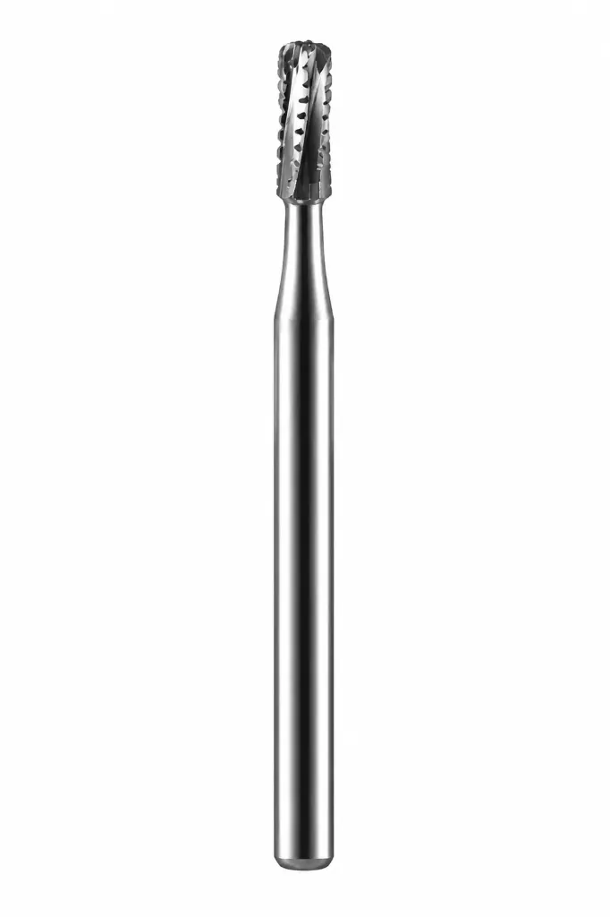 Crosstech-Carbide Bur, FG, # 1557, Straight Dome End Cross Cut Fissure, 1.0 mm, 10/Pk, FG1557-10