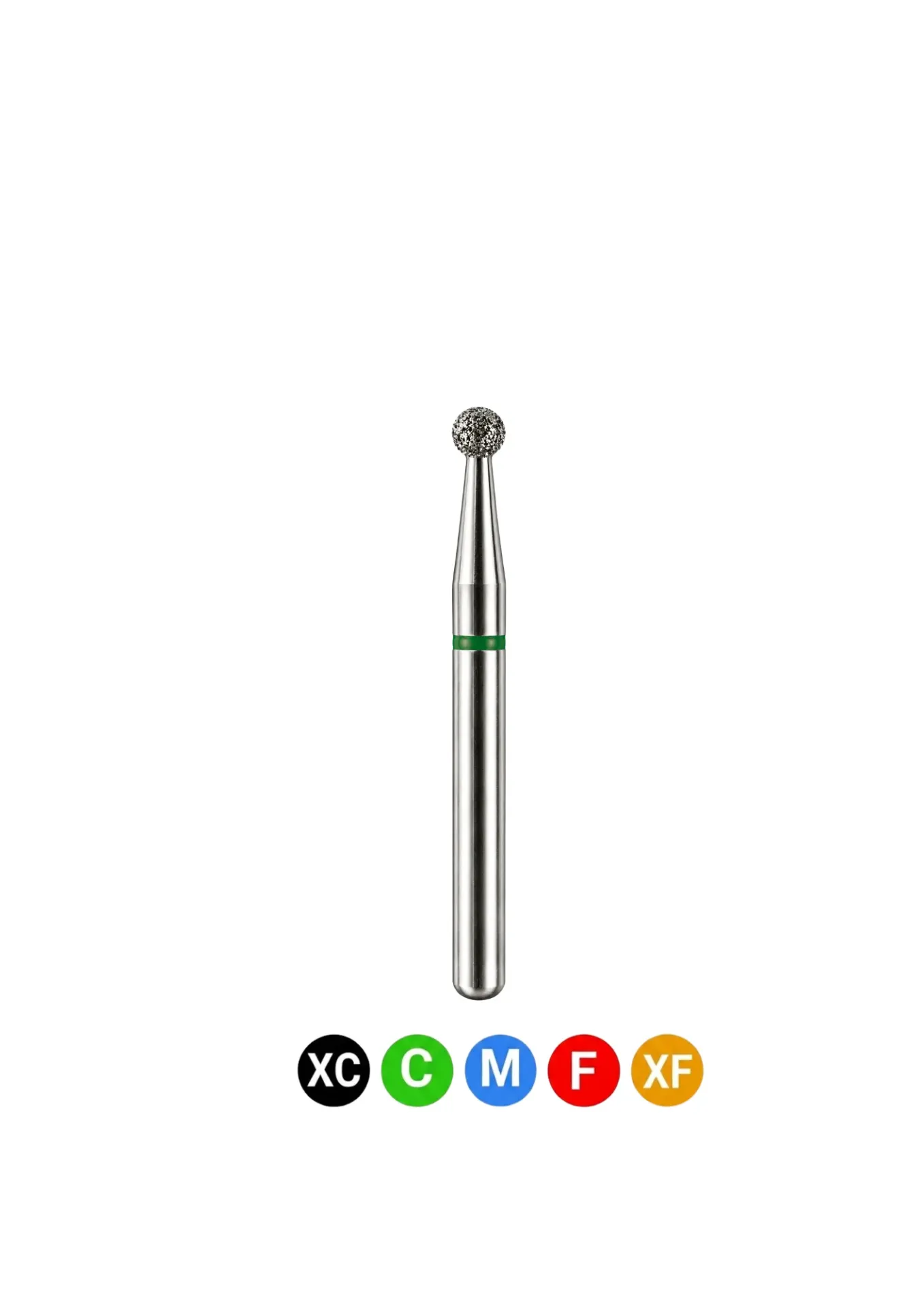 [A4F] Crosstech-Diamond Burs, FG, Round, Fine, Red, 1.8 mm, 801-018F, 5/Pk, A4F