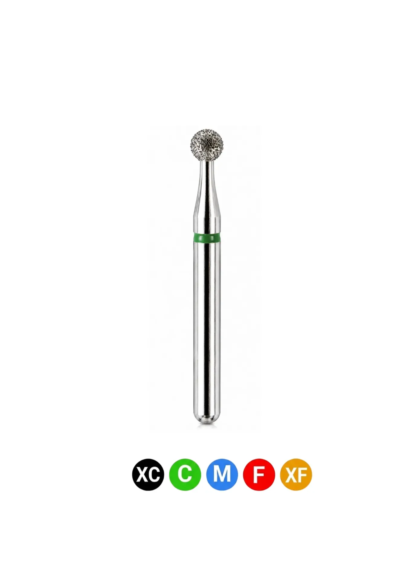 [A5] Crosstech-Diamond Burs, FG, Round, Medium, Blue, 2.1 mm, 801-021M, 5/Pk, A5