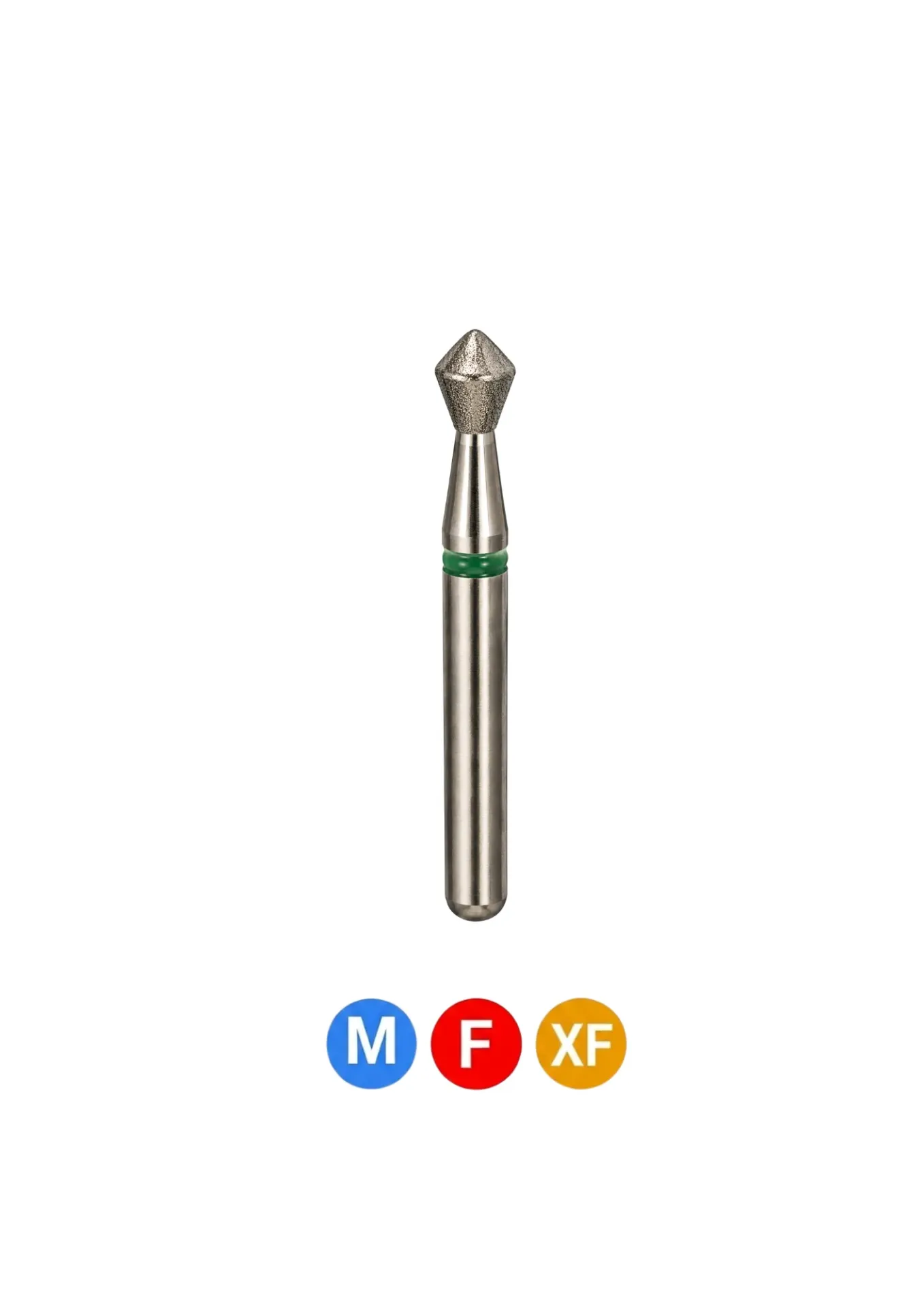 [C18F] Crosstech-Diamond Burs, FG, Acorn, Fine, Red, 2.3 mm, 905-023F, 5/Pk, C18F
