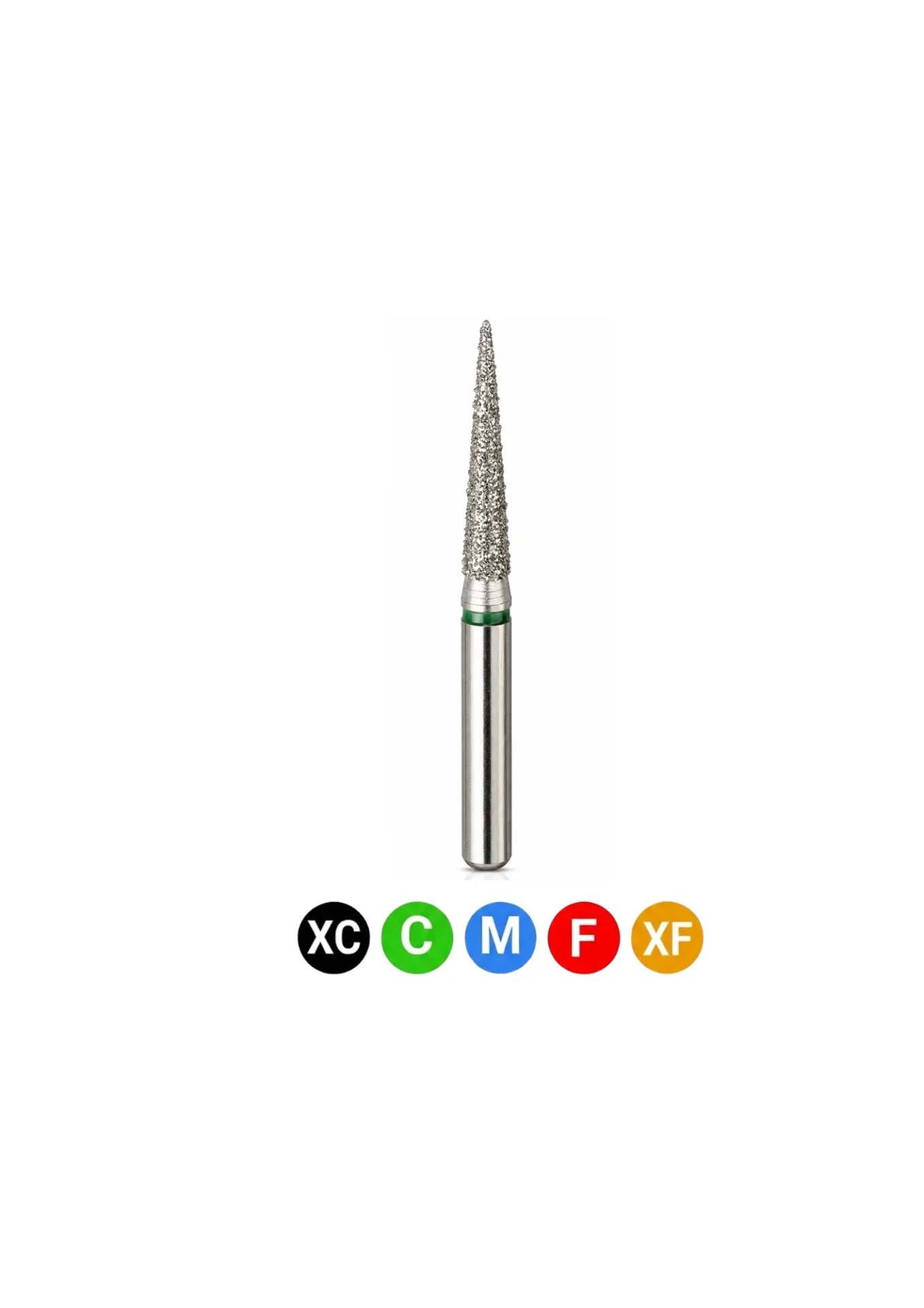 [C7] Crosstech-Diamond Burs, FG, Needle, Medium, Blue, 1.6 mm, 859-016M, 5/Pk, C7