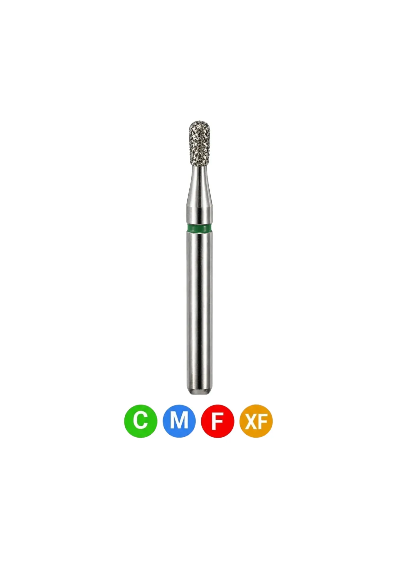 [C12MC] Crosstech-Diamond Burs, FG, Pear, Coarse, Green, 1.4 mm, 830-014C, 5/Pk, C12MC