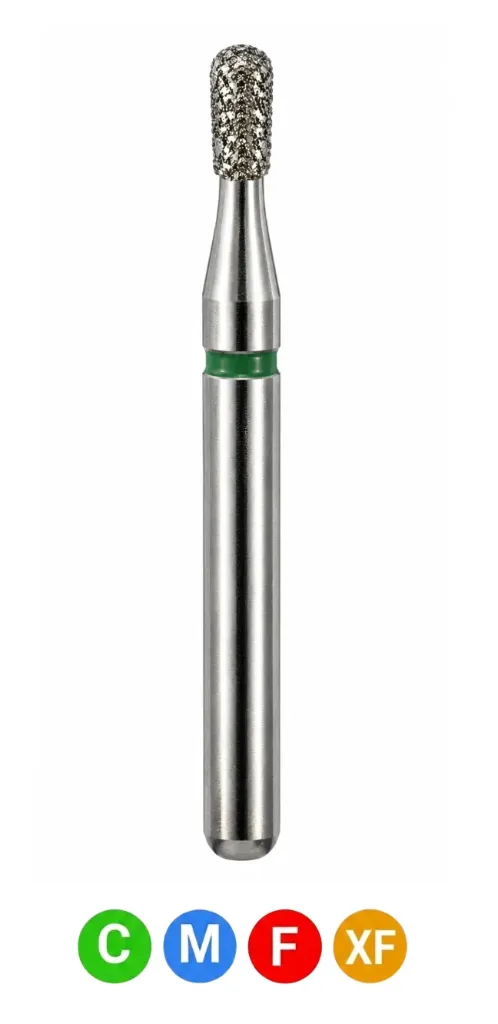 Crosstech-Diamond Burs, FG, Pear, Fine, Red, 1.4 mm, 830-014F, 5/Pk, C12MF