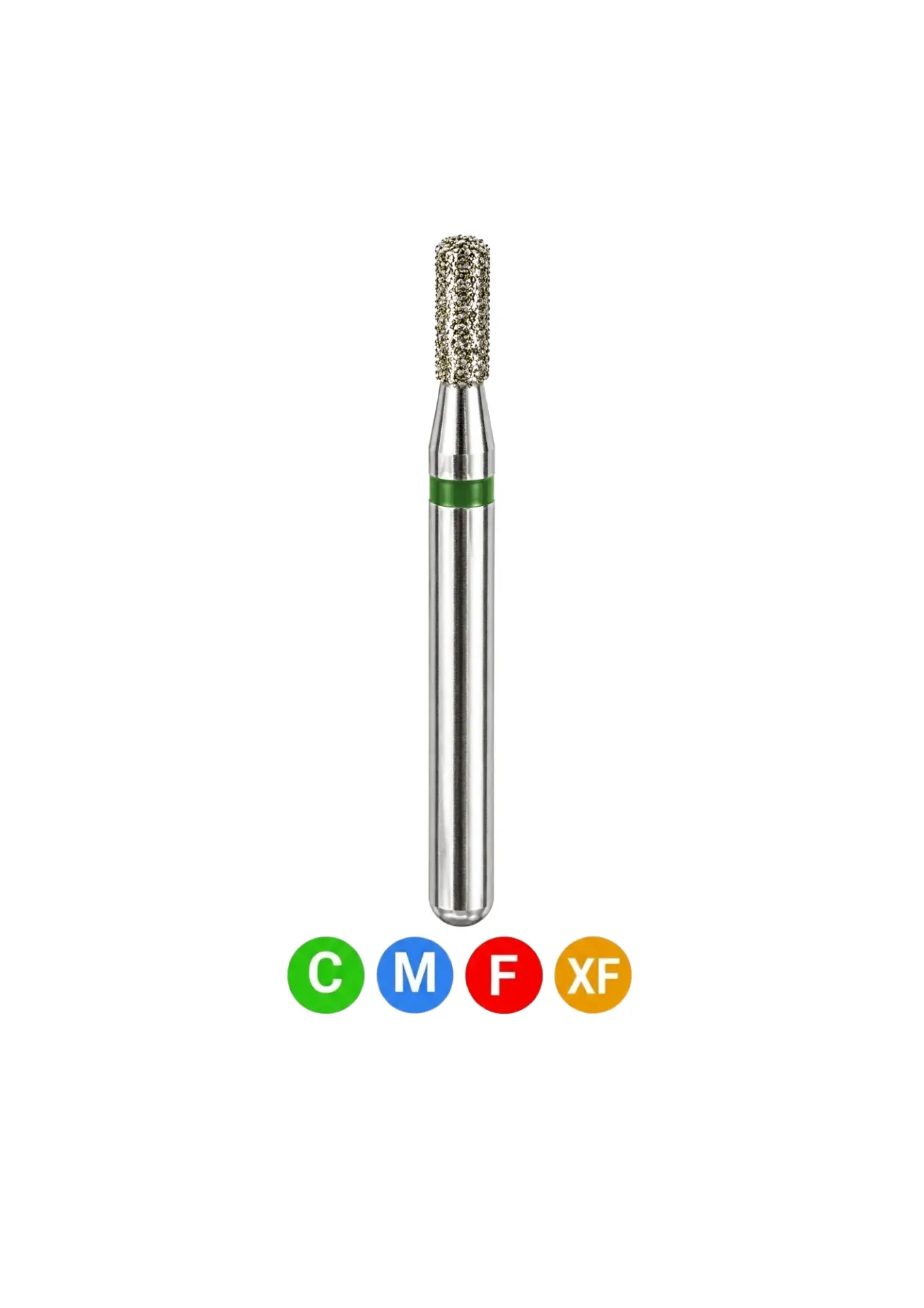 [A13F] Crosstech-Diamond Burs, FG, Flat End Cylinder, Fine, Red, 1.2 mm, 835-012F, 5/Pk, A13F