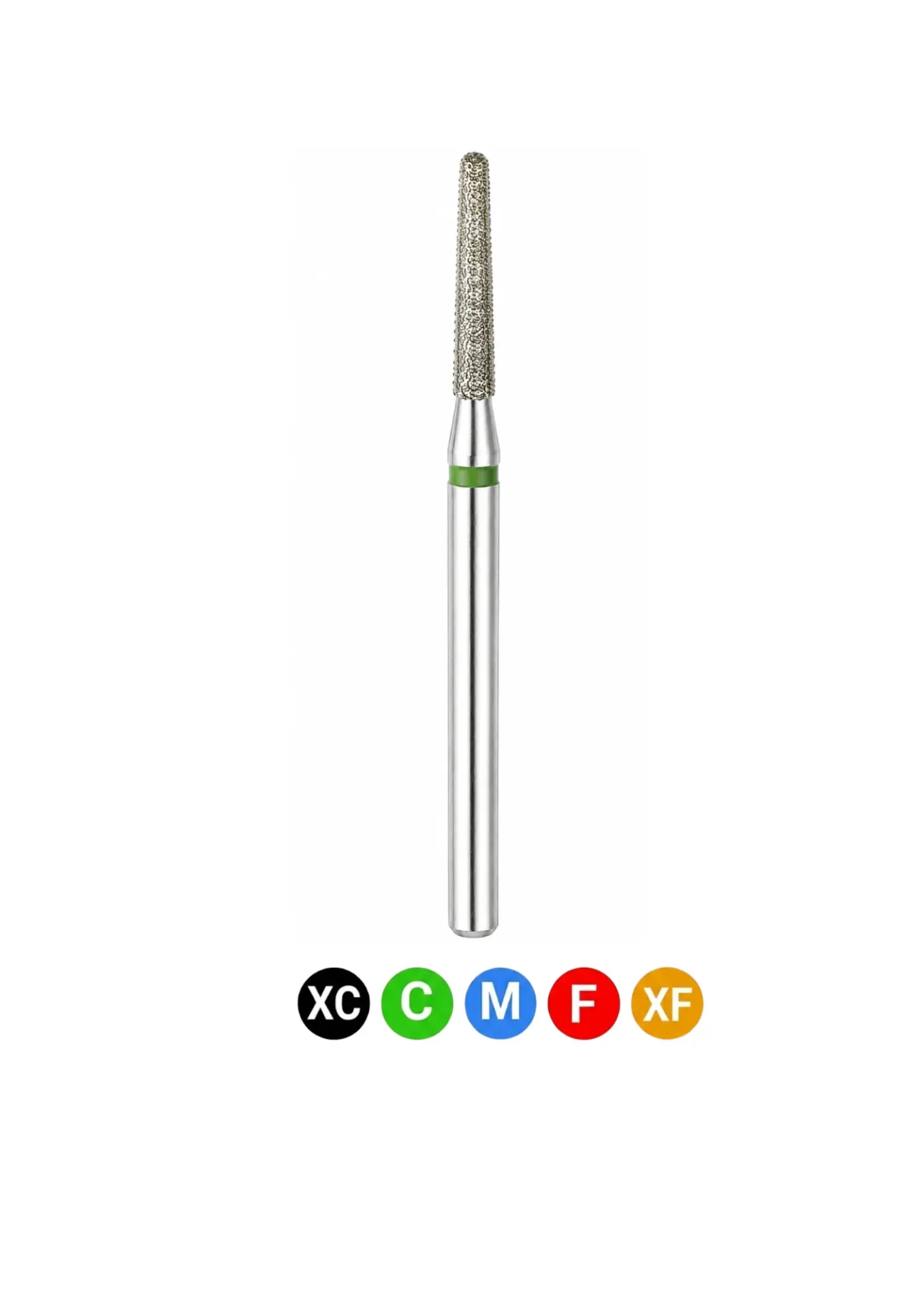 [C2XC] Crosstech-Diamond Burs, FG, Flat End Taper, Xtra Coarse, Black, 1.6 mm, 848-016XC, 5/Pk, C2XC