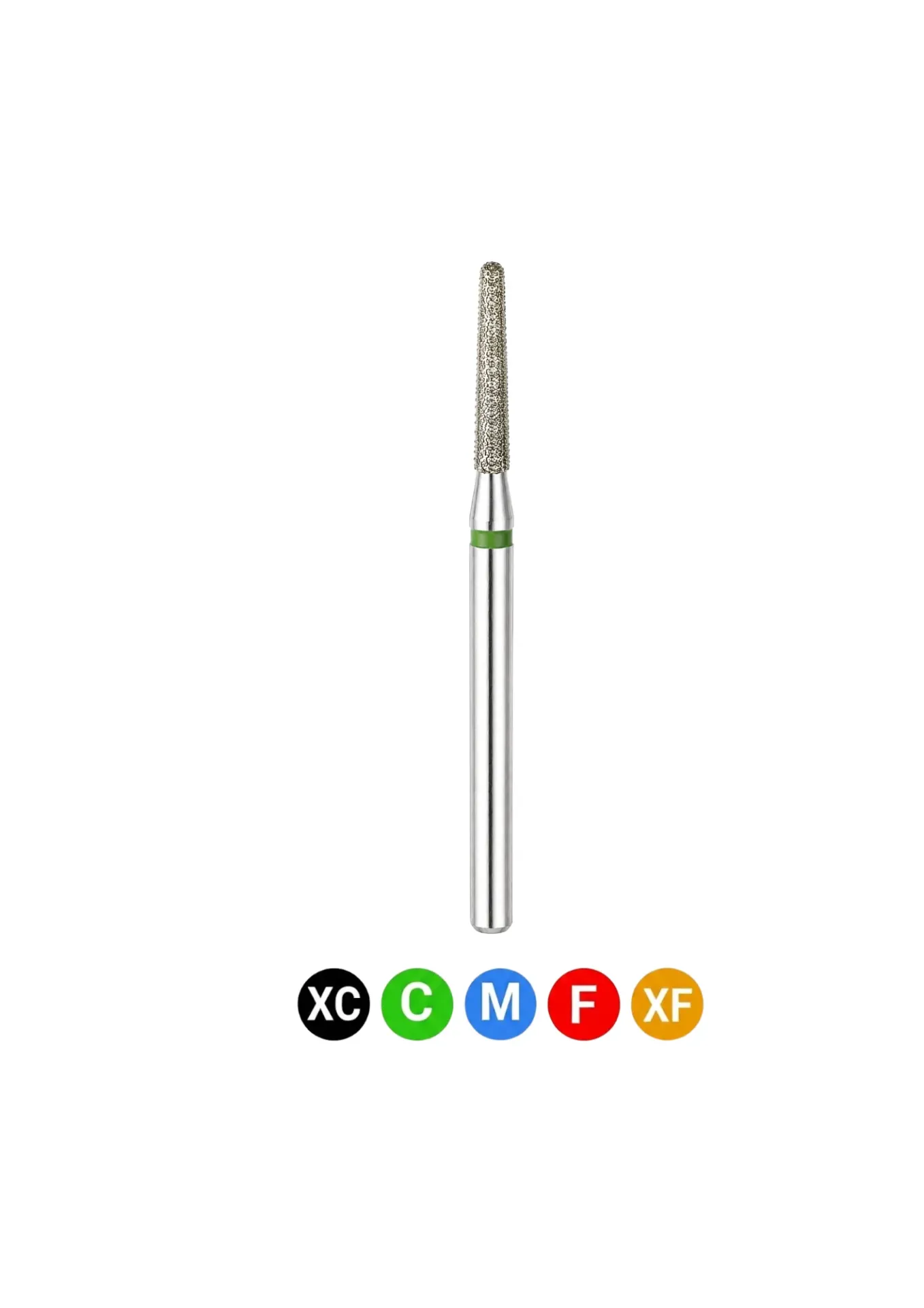 [C2] Crosstech-Diamond Burs, FG, Flat End Taper, Medium, Blue, 1.6 mm, 848-016M, 5/Pk, C2