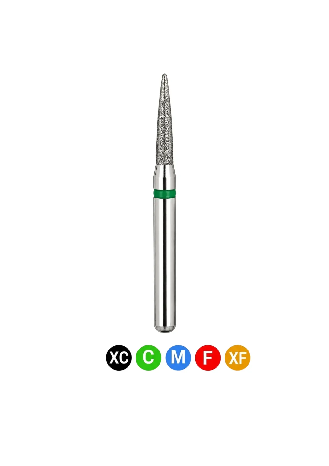 [B9XC] Crosstech-Diamond Burs, FG, Flame, Xtra Coarse, Black, 1.4 mm, 888-014XC, 5/Pk, B9XC