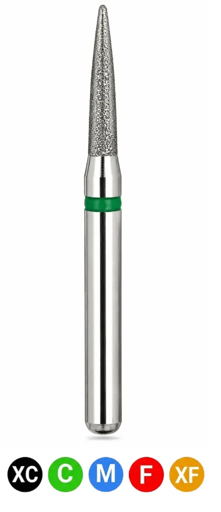 Crosstech-Diamond Burs, FG, Flame, Medium, Blue, 1.4 mm, 888-014M, 5/Pk, B9