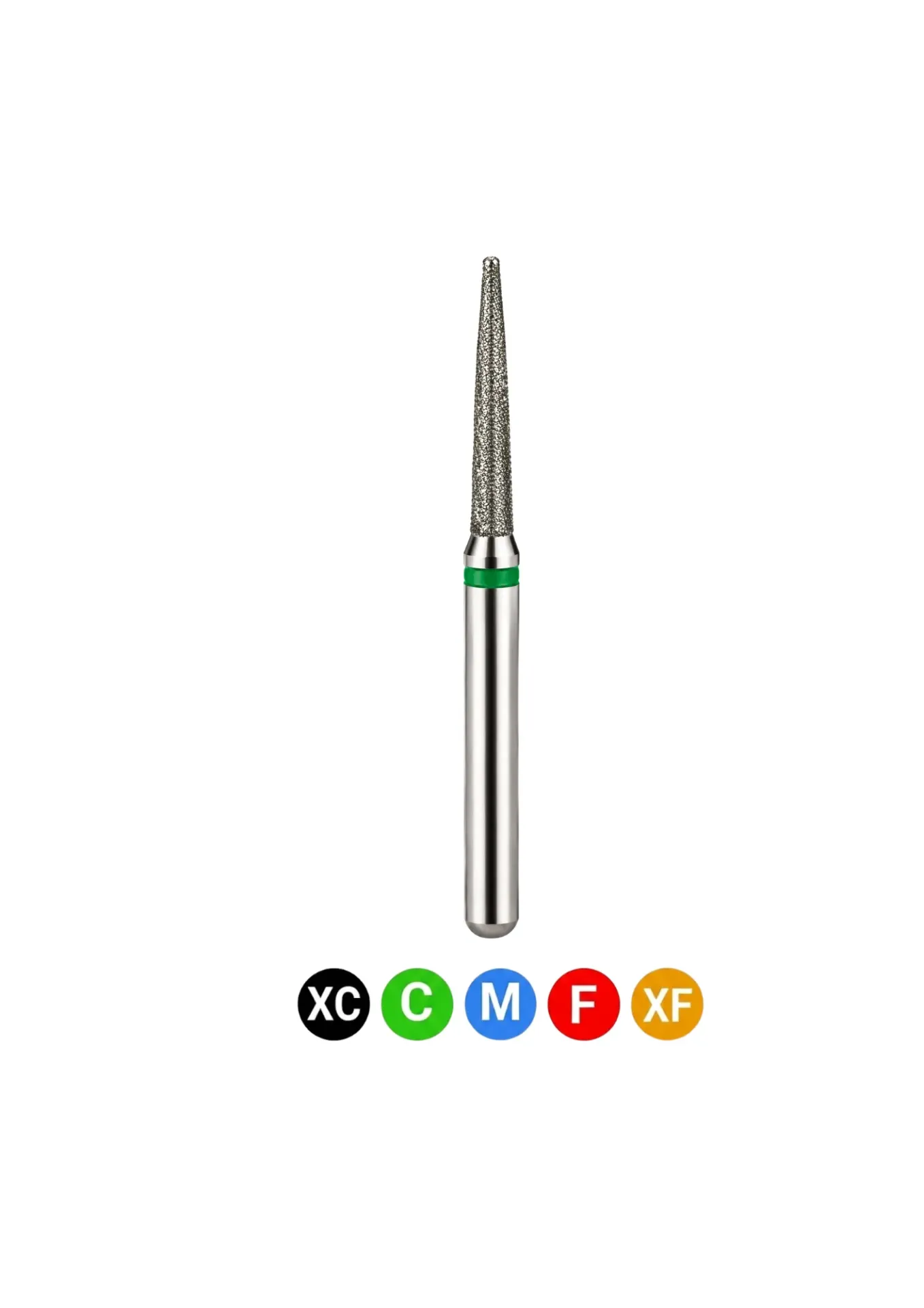[C10F] Crosstech-Diamond Burs, FG, Flame, Fine, Red, 1.2 mm, 863-012F, 5/Pk, C10F