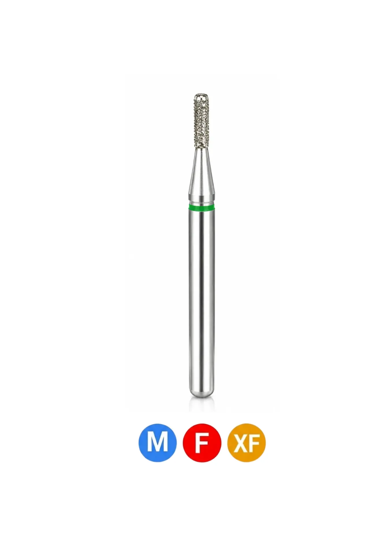 Crosstech-Diamond Burs, FG, Modified Flat End Cylinder, Fine, Red, 0.8 mm, 835KR-008F, 5/Pk, A19F