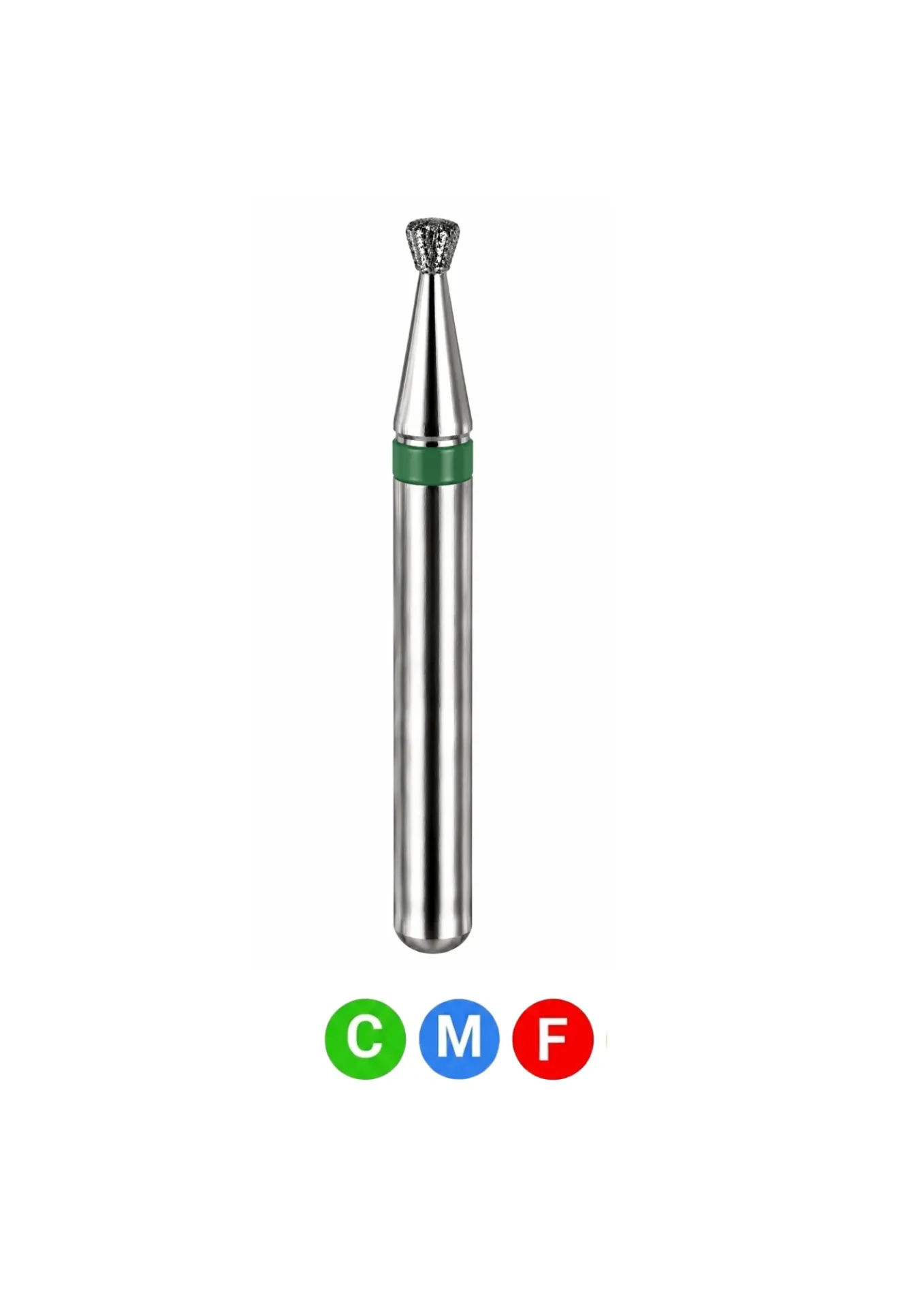 [A7F] Crosstech-Diamond Burs, FG, Inverted Cone, Fine, Red, 1.2 mm, 805-012F, 5/Pk, A7F