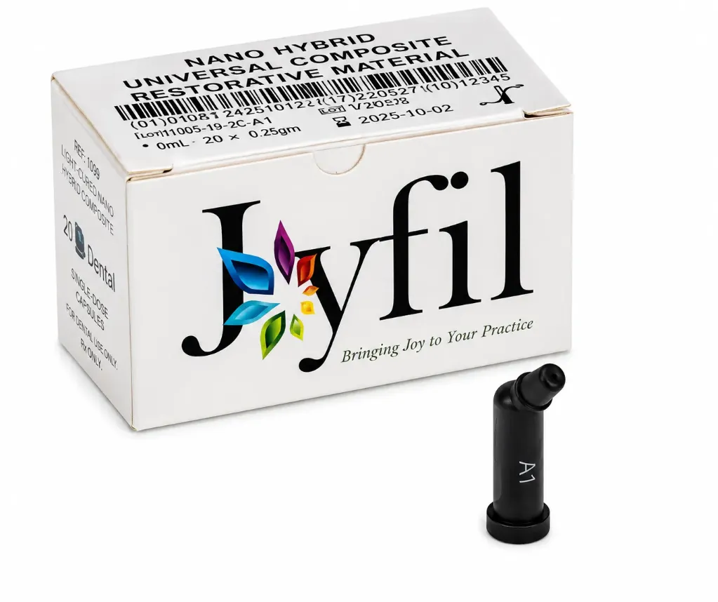 3D Dental-JoyFil, Light-Cure, Compules Refill, 0.25 g, Universal Viscosity, A1, 20/Pk, JFN-CA1