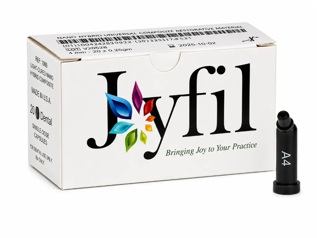 3D Dental-JoyFil, Light-Cure, Compules Refill, 0.25 g, Universal Viscosity, A4, 20/Pk, JFN-CA4