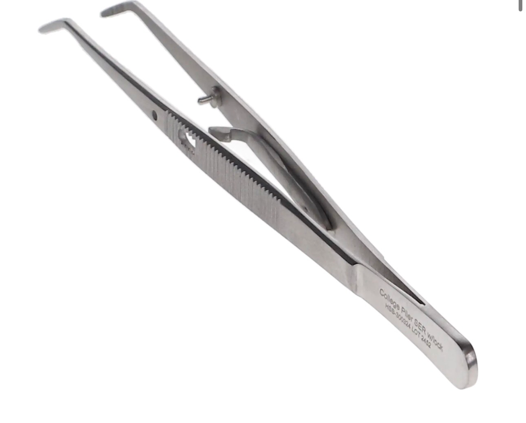HSB-Cotton Pliers, College, Self-Locking, Serrated, 6", 1/Pk, 300324