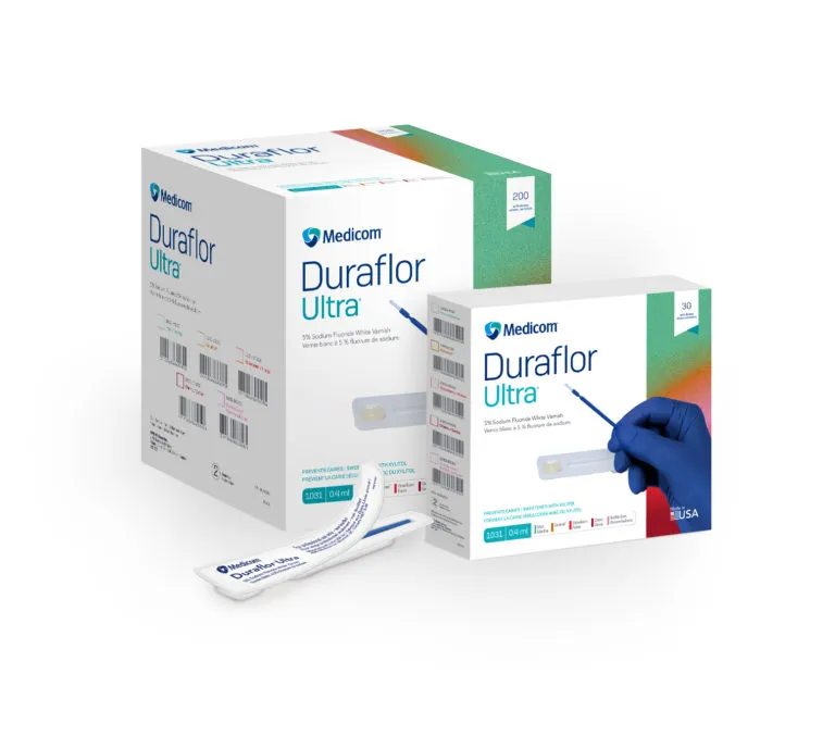 Duraflor Ultra White Varnish, 5% Sodium Fluoride, Unit Dose, 0.4 ml, 30/Pk