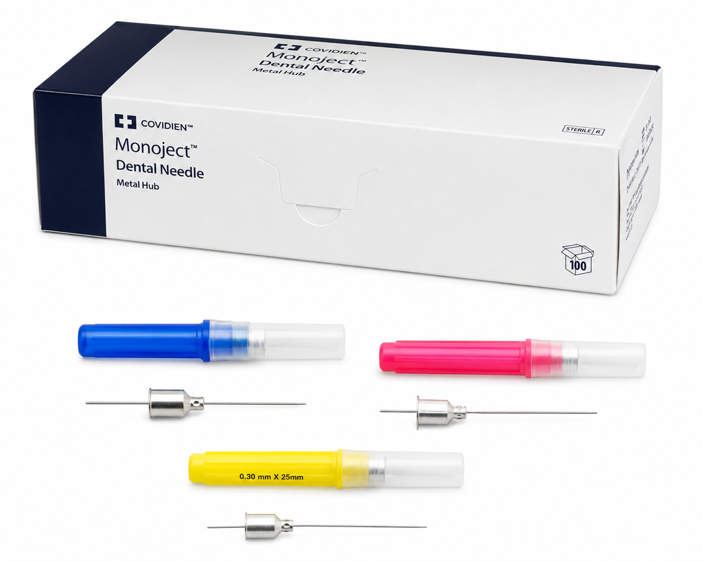 Kendall Healthcare-Monoject Needles, Metal Hub, #401, 100/Bx