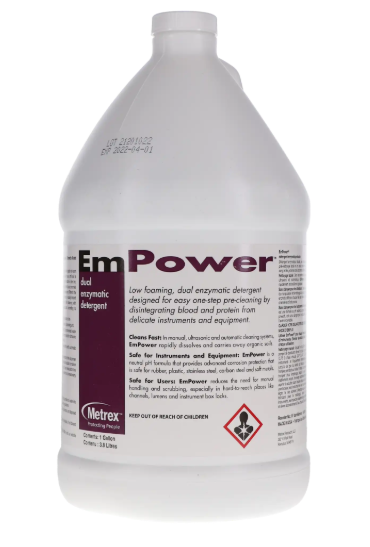 Metrex Research-EmPower Dual Enzyme Detergent, 1 Gal, Ocean Breeze, 1/Pk, 10-4100
