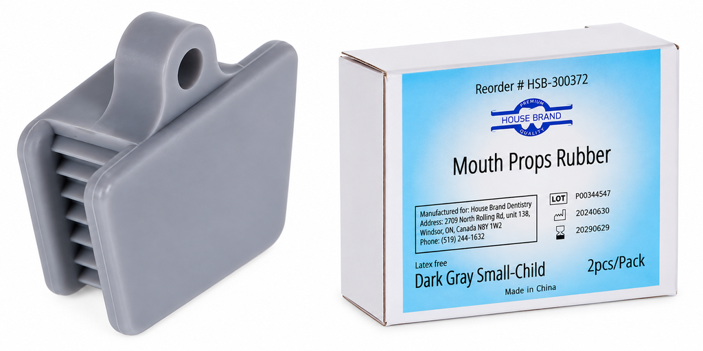 [300372] HSB-Mouth Props, Rubber, Small, Child, Dark Gray, 2/Pk, 300372