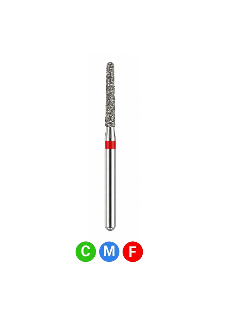 Crosstech-Diamond Burs, FG, Taper Round End, # 856, 1.2 mm, Fine, 5/Pk, 856-012F