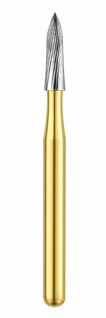 Crosstech-30-Blade Trimming & Finishing Carbide Burs, FG, Needle, # 9904, 5/Pk, 30-9904