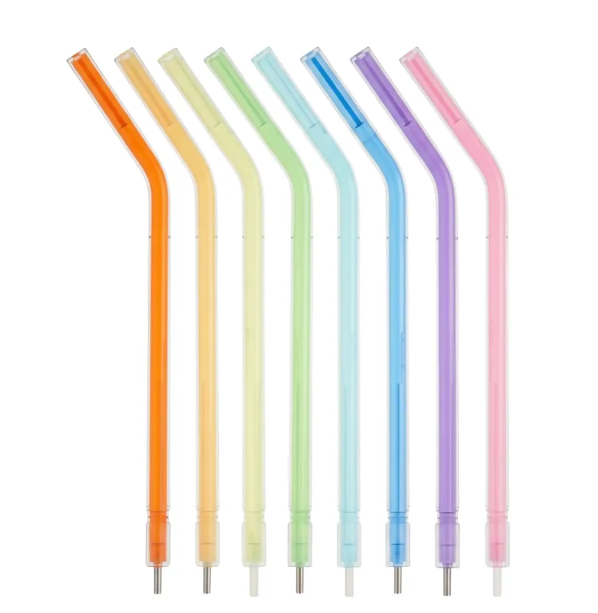 [100605] HSB-Crystal Tip Type Air/Water Tips, Plastic Core, Rainbow, 250/Pk, 100605