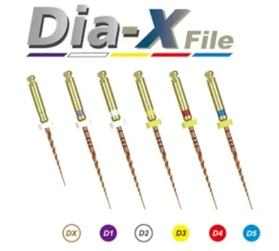 Dia-X NiTi Rotary Files-19mm-Dx -4/Pk