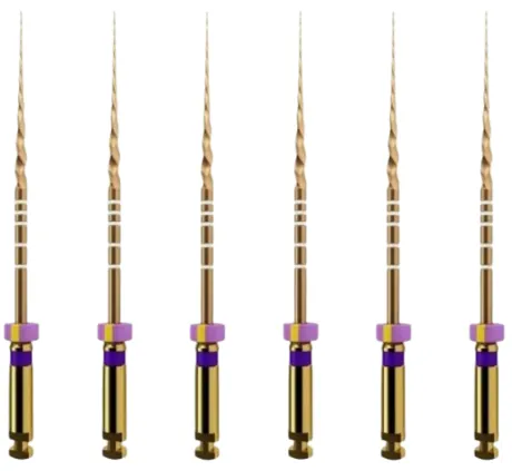 Dentsply ProTaper Gold Rotary Endodontic Files-S1-Purple-31mm-6/Pk- PTGRS131