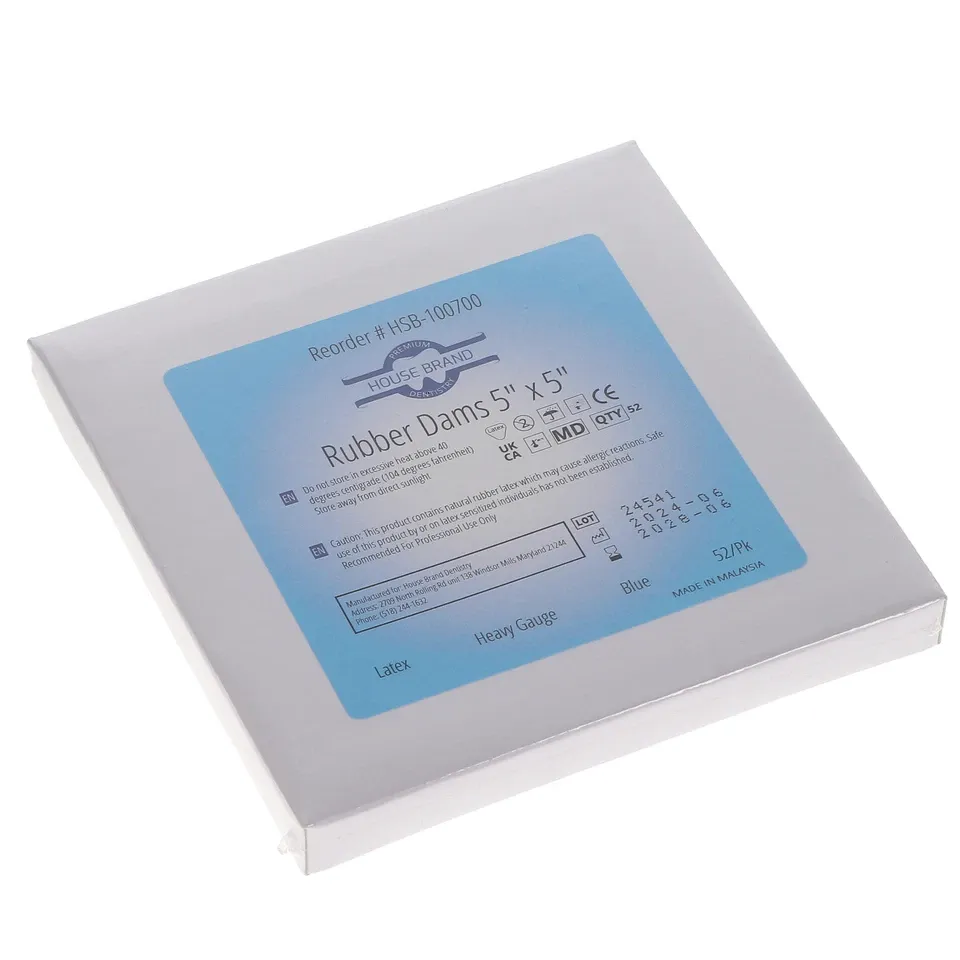 HSB-Rubber Dam Non-Latex Heavy-5"x5"-Pink-20/Pk-100717