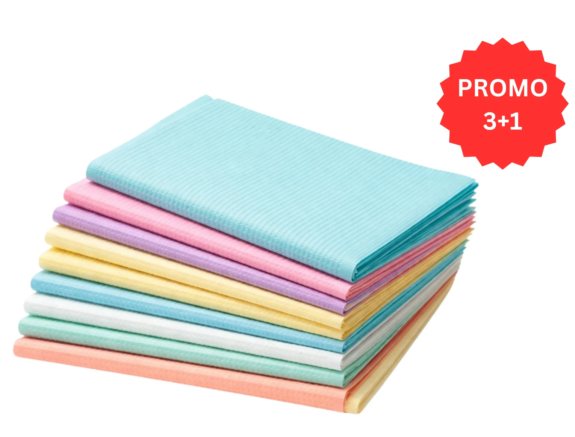 HSB-Disposable Bibs, 2+1 Ply, 13" x 18", Blue, 500/Pk, 109210 (One box)