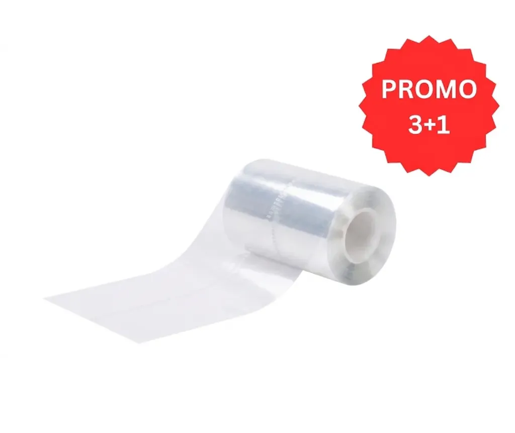 HSB-Non-Sterile Barrier Films, 4" x 6", Clear, 1200/Roll, 101211 (One box)