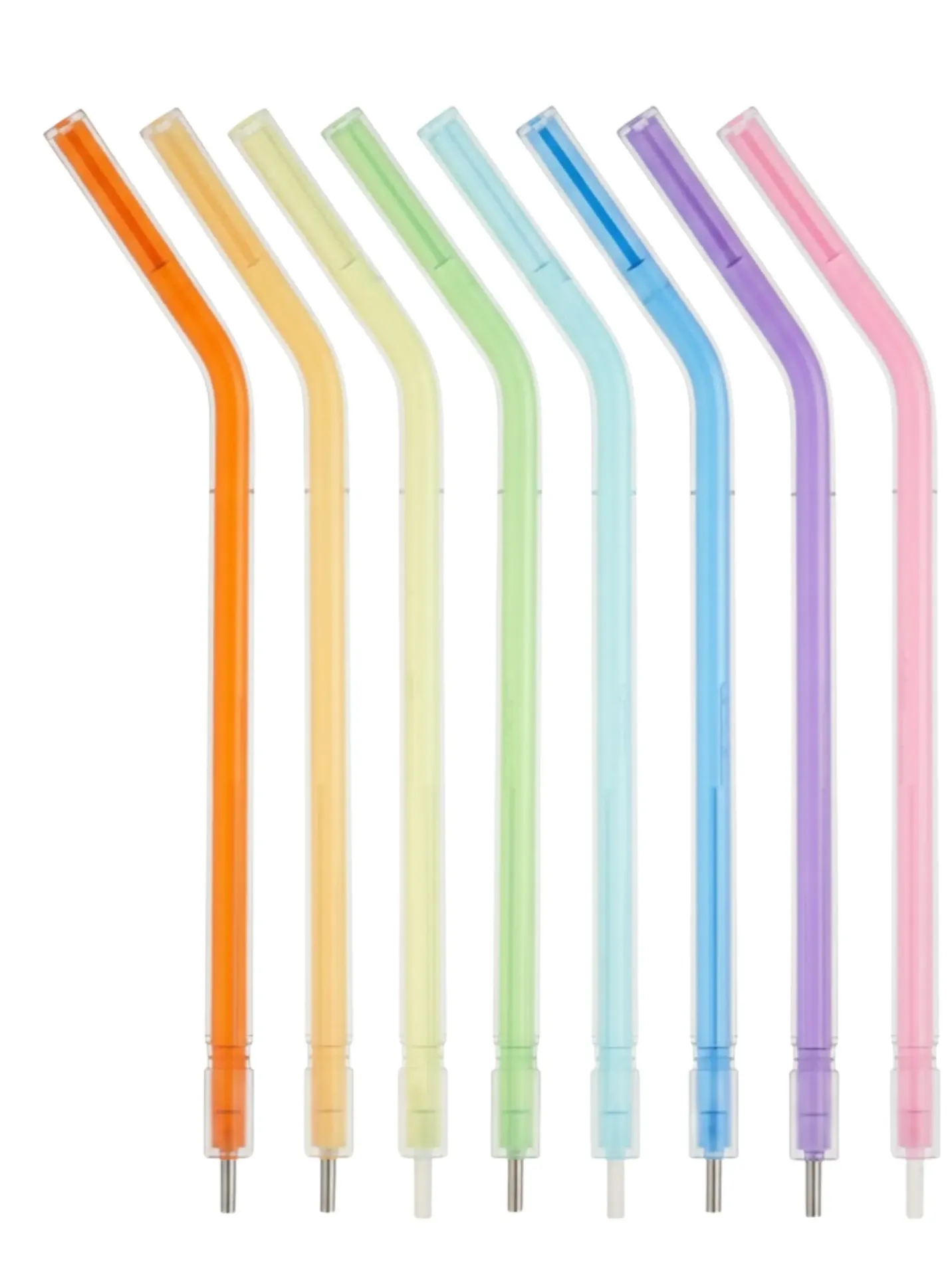 HSB-Crystal Tip Type Air/Water Tips, Plastic Core, Rainbow, 250/Pk, 100605 (One box)