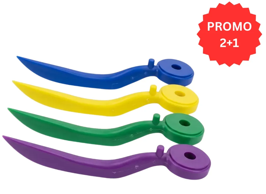 HSB-Matrix Wedges, Plastic, Medium, 15 mm, Yellow, 100/Pk-1021 (One box)