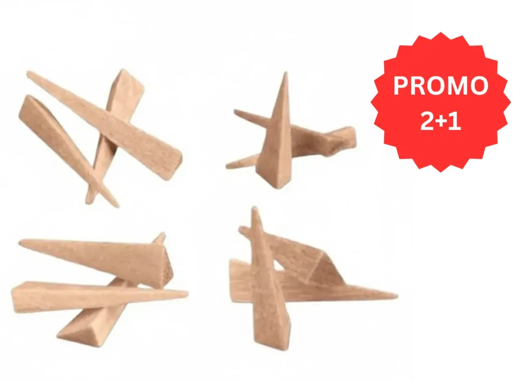 HSB-Wizard Type Wood Wedges, Large, 500/Box, 101249