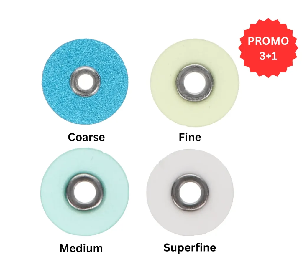 HSB-Sof-Lex Type, Contouring and Polishing Discs, Pop-On, 1/2", Fine, Blue, 85/Pk, 1982F, 103171